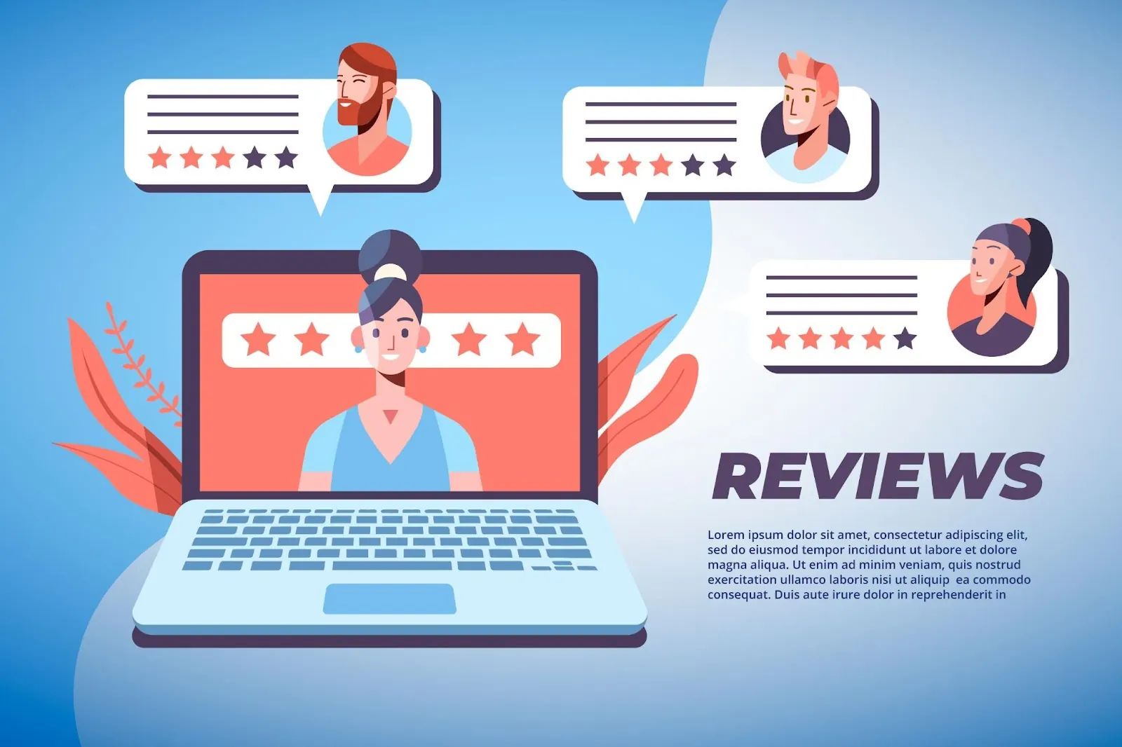 Reviews Landing Page Template